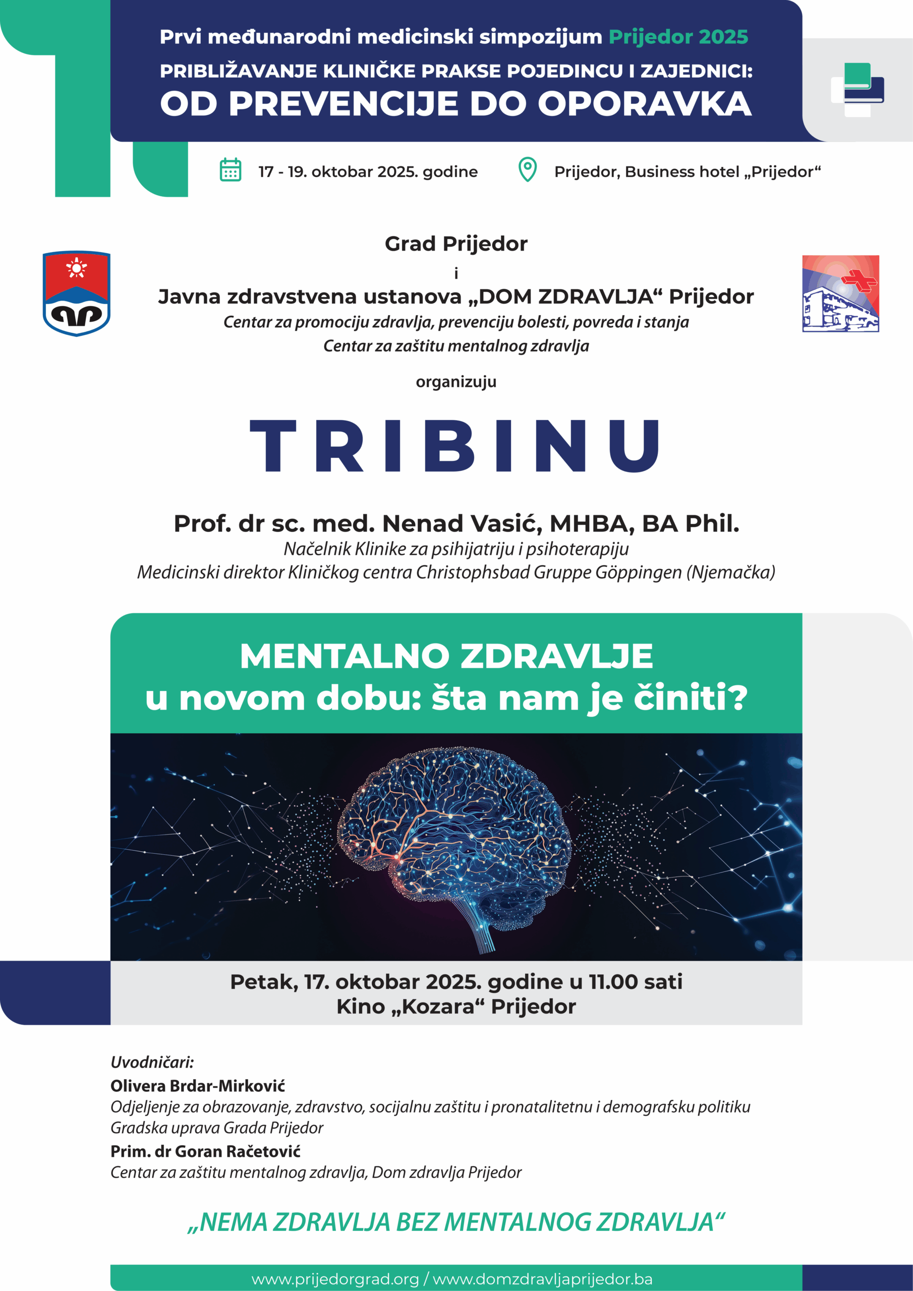 Od 17. do 19. oktobra Prvi međunarodni medicinski simpozijum Prijedor 2025
