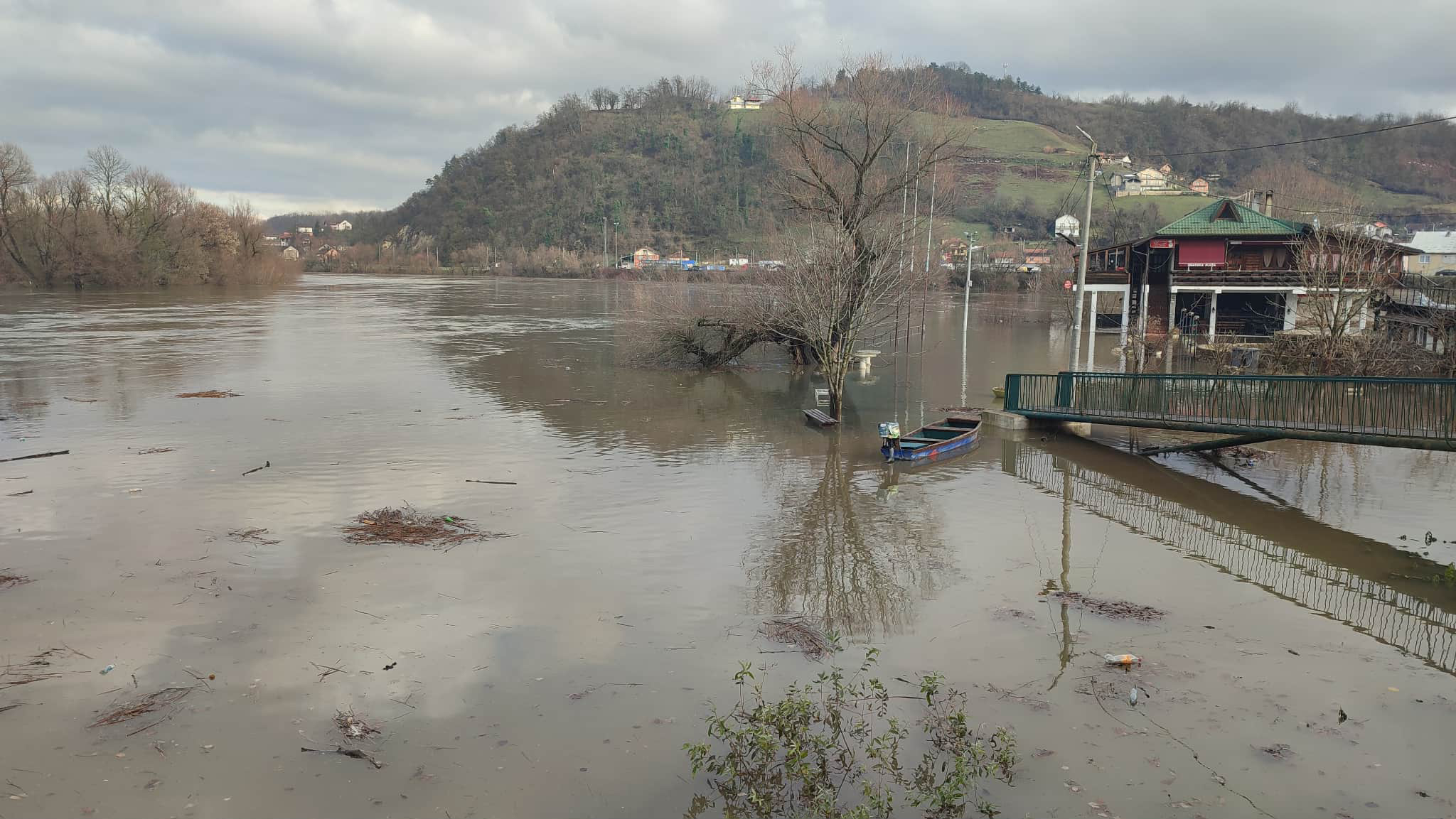 Novi Grad: Vodostaj Une ispode kote redovne odbrane od poplava