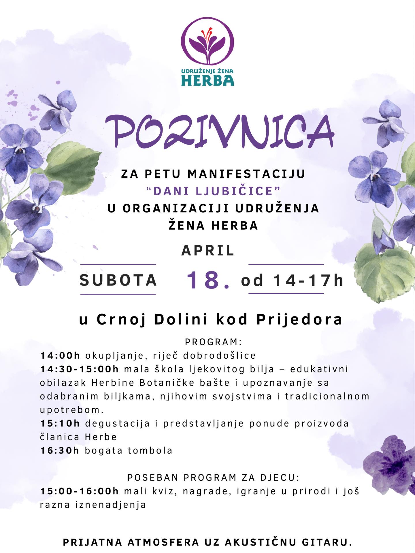 “Dani ljubičice” u Crnoj Dolini – Spoj prirode, tradicije i druženja