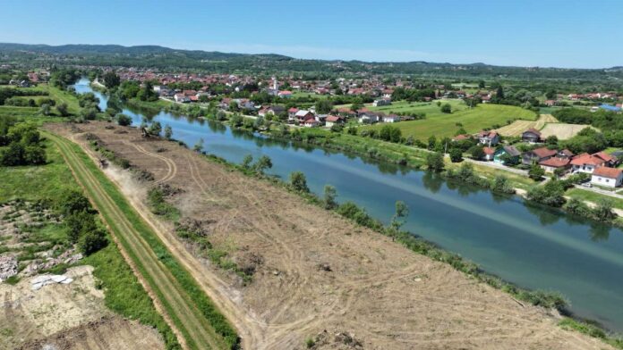 Počelo uređenje obale Sane – Pripremni radovi na izgradnji novog i modernog šetališta