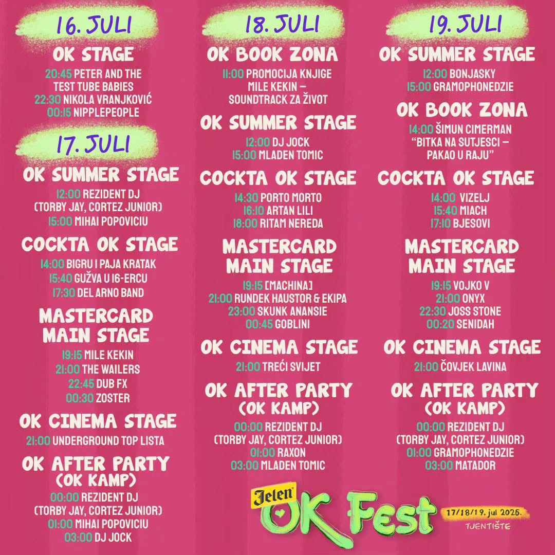 Danas nulti dan, sutra zvanično počinje 12. “OK Fest”